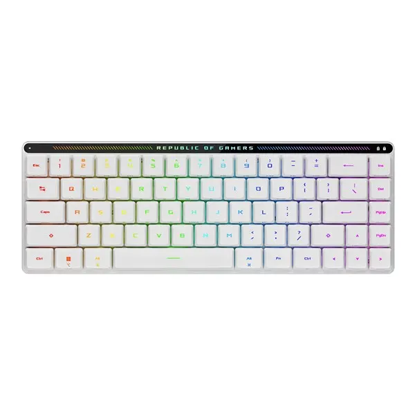 ASUS ROG FALCHION Low Profile RX Optical - ND - Gaming Keyboard - Utan numpad - Nordisk - Vit