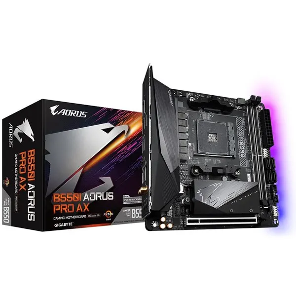 GIGABYTE B550I AORUS PRO AX Moderkort - AMD B550 - AMD AM4 socket - DDR4 RAM - Mini-ITX