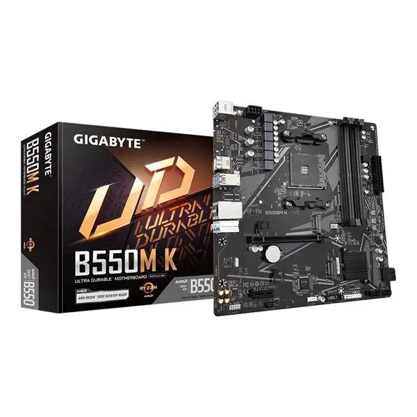 GIGABYTE B550M K Moderkort - AMD B550 - AMD AM4 socket - DDR4 RAM - Micro-ATX