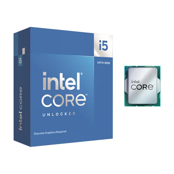 Intel Core i5-14600KF Raptor Lake-S CPU - 14 kärnor - 3.5 GHz - Intel LGA1700 - Intel Boxed (utan kylare)