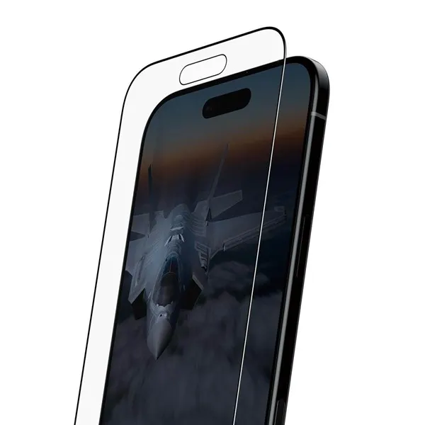 PanzerGlass Stealth Screen Protector w. Black Frame iPhone Air | Ultra-Wide Fit w. FASTFIT IN-A-BOX