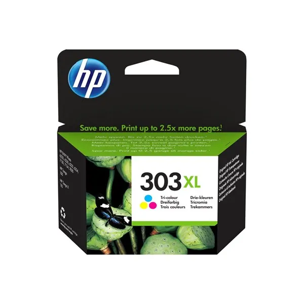 HP 303XL / T6N03AE High Capacity Tri-Color (Cyan Magenta Yellow) Ink