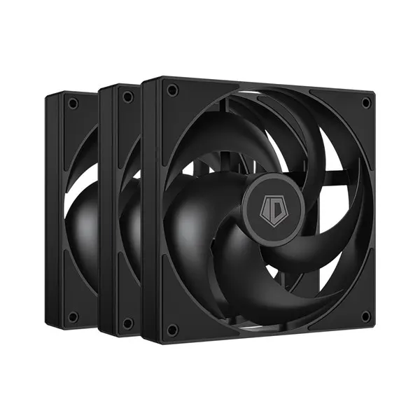 ID-Cooling AS-120-K TRIO - Chassi fläkt - 120mm - Svart - 27 dBA