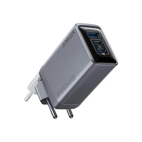Anker Prime Charger (100W, 3 portar, GaN) – Silver