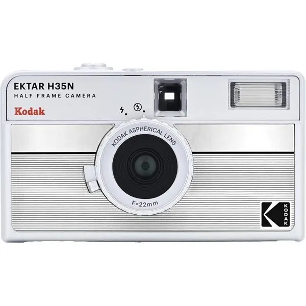 KODAK EKTAR H35N Camera Striped Silver