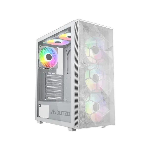 DUTZO C331 PWM ARGB - Chassi - Miditower - Vit