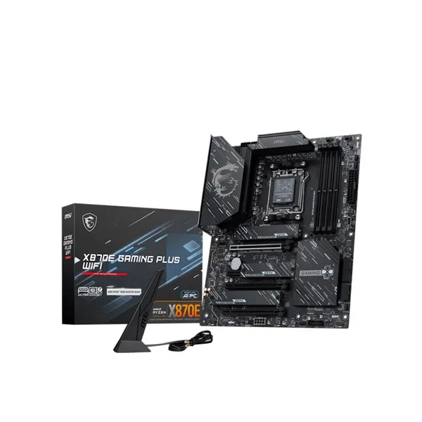 MSI X870E GAMING PLUS WIFI Moderkort - AMD X870E - AMD AM5 socket - DDR5 RAM - ATX