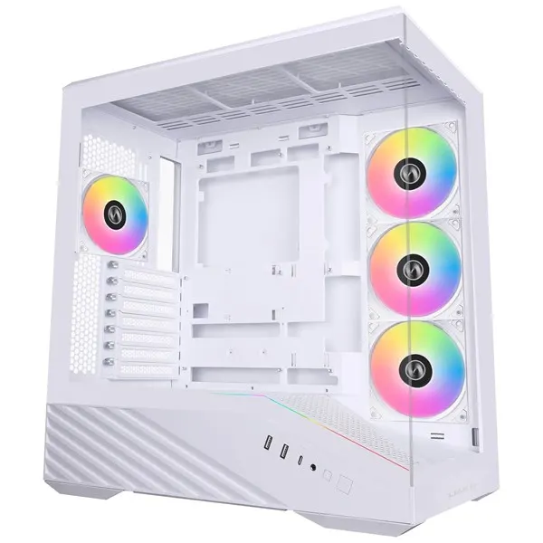 Lian Li V100 White (4x ARGB fans) - Chassi - Miditower - Vit