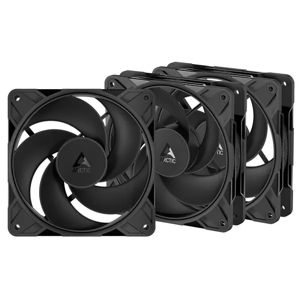 Arctic P12 Pro Reverse - 3 Pack - Chassi fläkt - 120mm - Svart