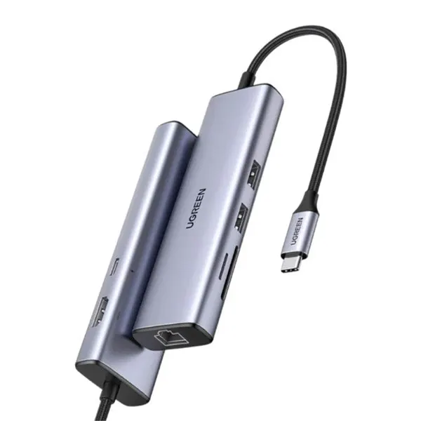 UGREEN 7-in-1 USB-C Hub - HDMI - Gray