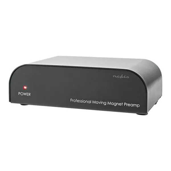 Nedis AAMP2411BK - RIAA Preamplifier (MM) - Telefonförförstärkare - Svart