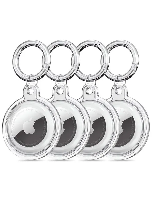 [4-Pack] Tech-Protect Apple Airtag 1/2 Icon - Clear