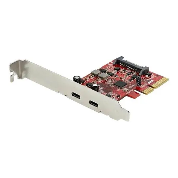 StarTech.com PCIe USB 3.1 Card - 2x USB C 3.1 Gen 2 10Gbps - PCIe Gen 3 x4 - ASM3142 Chipset - USB Type C PCI Express Card - USB adapter