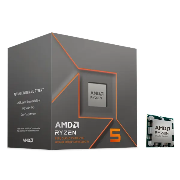 AMD Ryzen 5 8500G Wraith Stealth CPU - 6 kärnor - 3.7 GHz - AMD AM5 - AMD Boxed (med kylare)