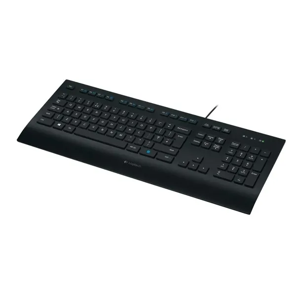 Logitech Corded Keyboard K280e - tangentbord - Tangentbord - Nordisk - Svart