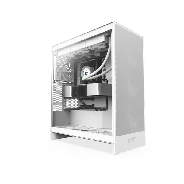 NZXT H7 Flow (2024) - All White - Chassi - Miditower - Vit