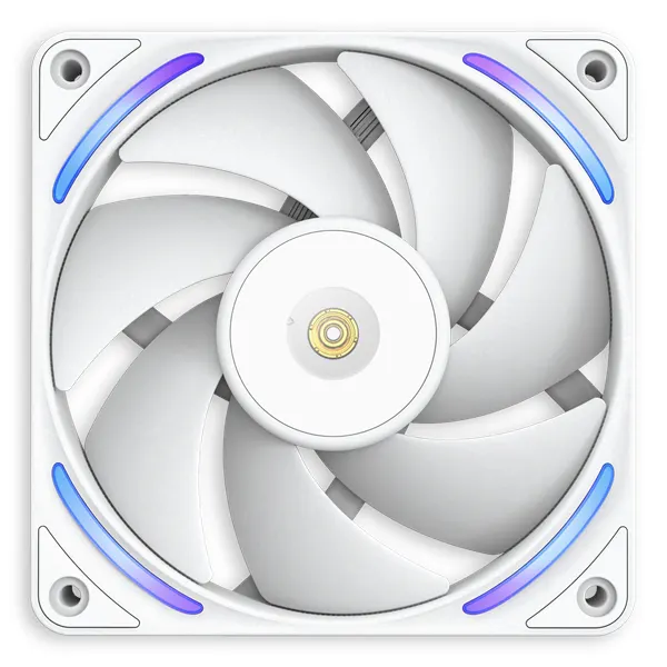 NZXT F120X - Chassi fläkt - 120mm - Vit med RGB-ljus - 41 dBA
