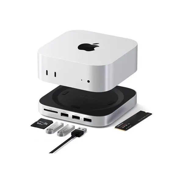 Satechi Mac Mini M4 Stand & Hub with SSD Enclosure