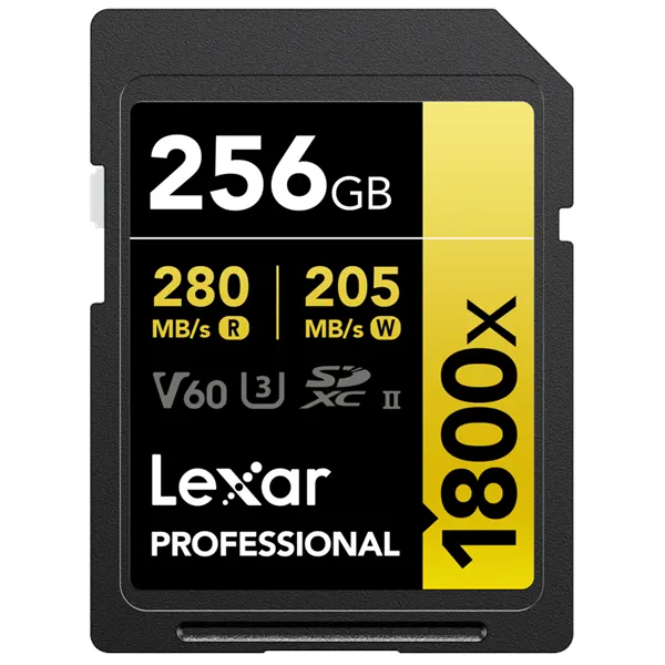 Lexar Professional Gold 1800x SD - 280MB/s - 256GB