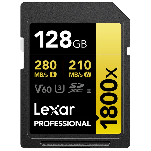 Lexar Professional Gold 1800x SD - 280MB/s - 128GB