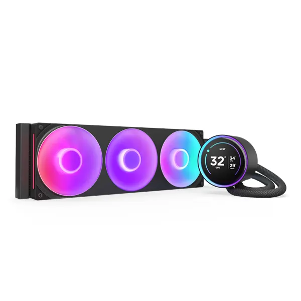 NZXT Kraken Elite RGB V2 360 (2024) - Svart med RGB-ljus - CPU Vattenkylare - Max 30 dBA