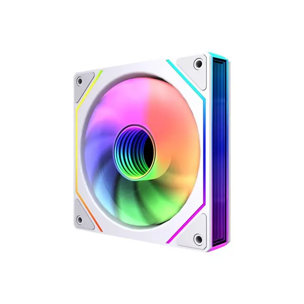 DUTZO INF 120 PWM ARGB (5-pack) - Chassi fläkt - 120mm - Vit med RGB-ljus - 28 dBA
