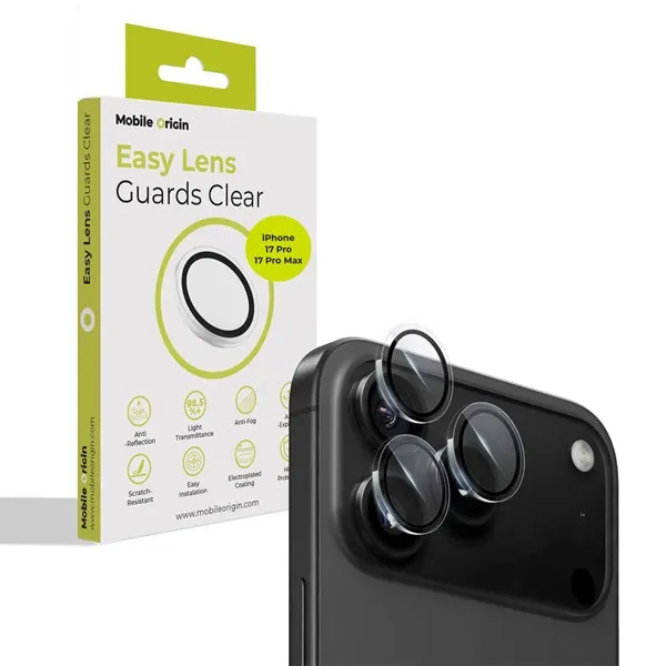 Mobile Origin Easy Lens Guards - clear - iPhone 17 Pro / 17 Pro Max