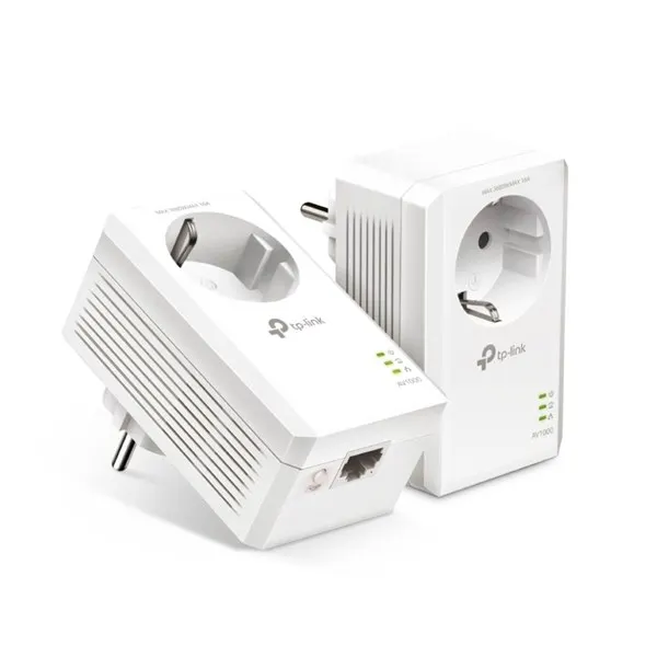 TP-Link TL-PA7017P KIT (2-pack) AV1000 Gigabit Passthrough Powerline Starter Kit Homeplug / PowerLine