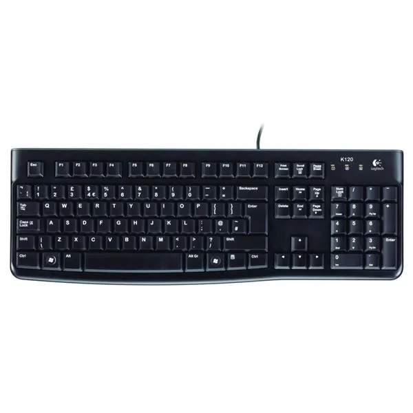 Logitech Keyboard K120 för företag - Tangentbord - Nordisk - Svart