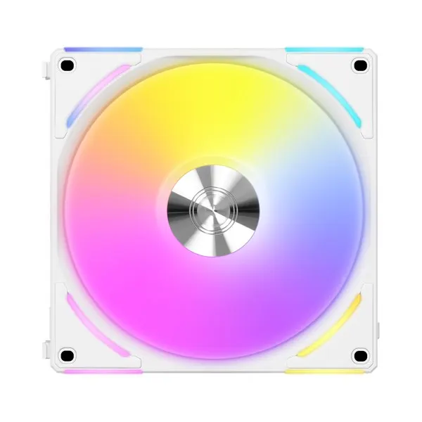 Lian Li UNI FAN AL140 V2 - Chassi fläkt - 140mm - Vit med RGB-ljus - 27 dBA