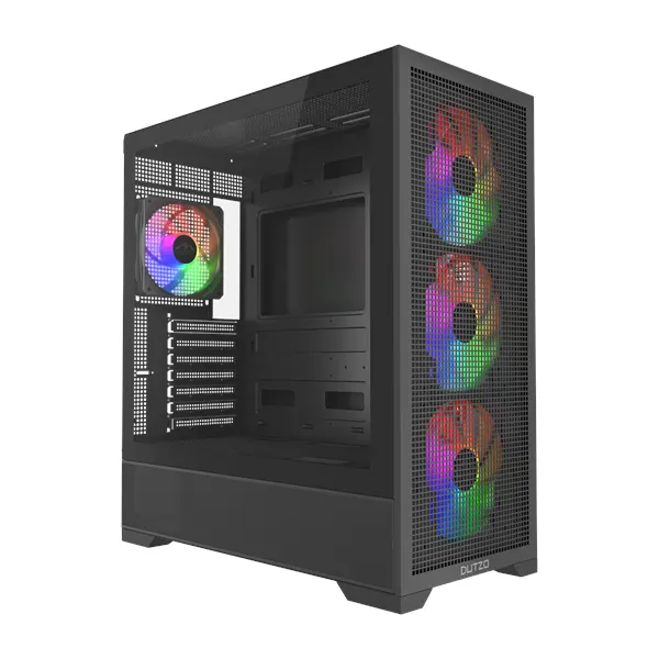 DUTZO C740 Airflow ARGB - Chassi - Miditower - Svart