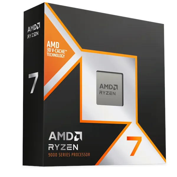 AMD Ryzen 7 9850X3D CPU - 8 kärnor - 4.7 GHz - AMD AM5 - AMD Boxed (utan kylare)