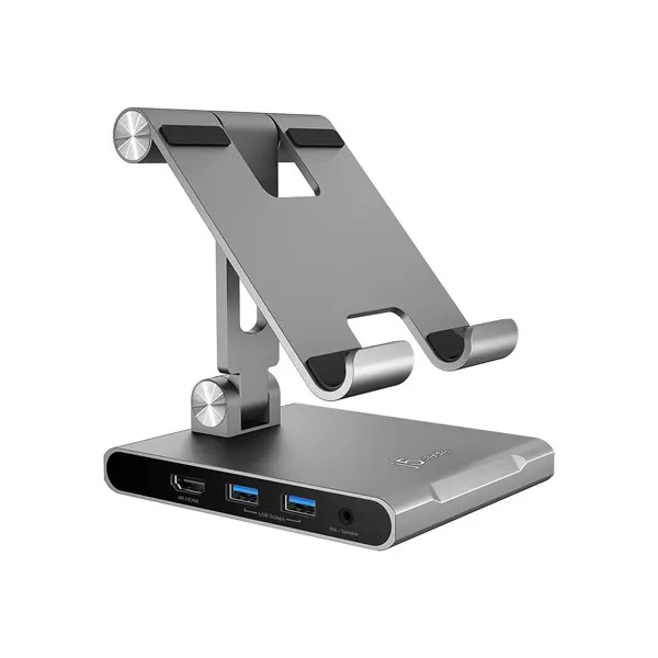 j5create JTS224-N - Multi-Angle Stand with Docking Station for iPad Pro