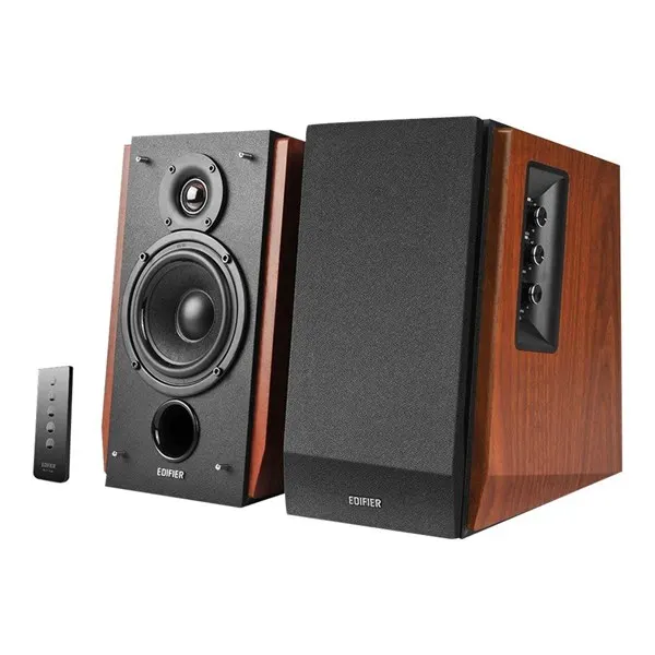 Edifier R1700BT - 4" Bluetooth Bookshelf Speakers - 66W - Brown