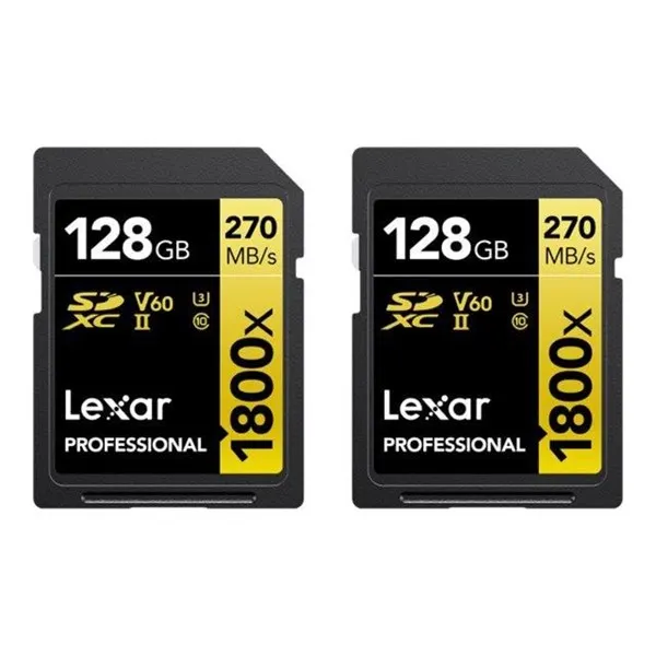Lexar Professional GOLD Series - flash memory card - 128 GB - SDXC UHS-II