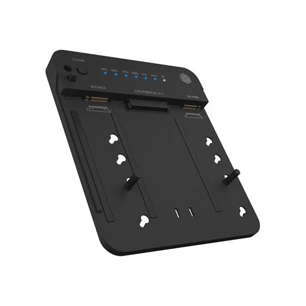ICY BOX - HDD / SSD docking station - clone function - M.2 NVMe Card / SATA 6Gb/s - USB 3.2 (Gen 2)