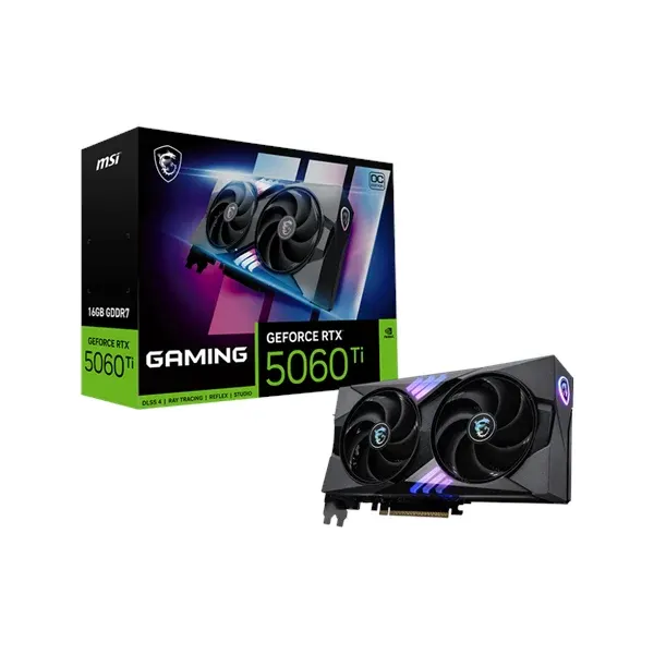 MSI GeForce RTX 5060 Ti GAMING OC - 16GB GDDR7 RAM - Grafikkort