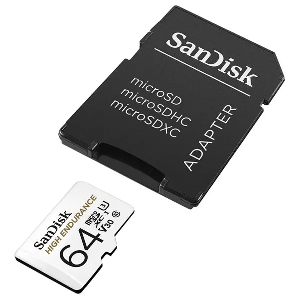 SANDISK High Endurance microSD/SD - 100MB/s - 64GB