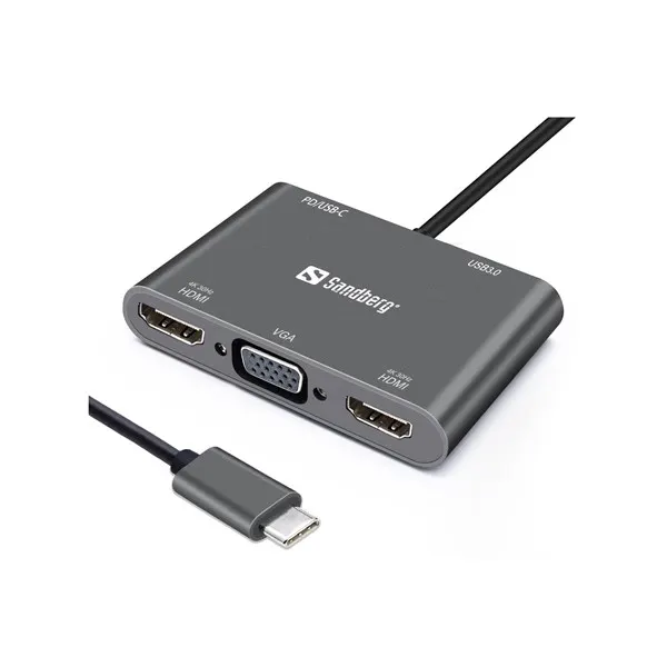 Sandberg USB-C MultiPort Docking Station