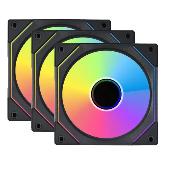 Lian Li UNI FAN SL-INF 120 Black- 3 pack - Chassi fläkt - 120mm - Svart med RGB LED - 29 dBA