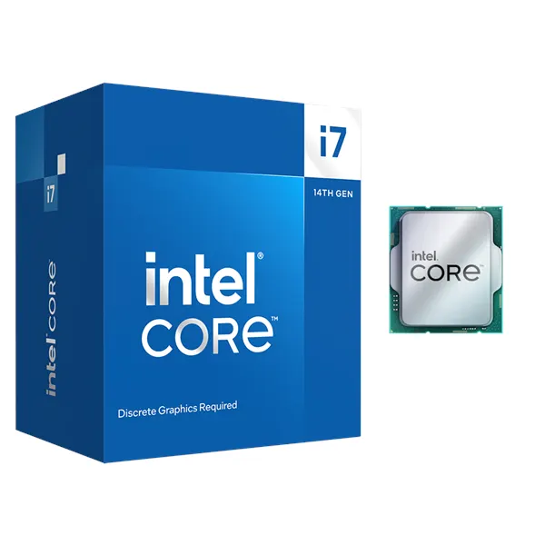 Intel Core i7-14700F Raptor Lake-S CPU - 20 kärnor - 2.1 GHz - Intel LGA1700 - Intel Boxed (med kylare)