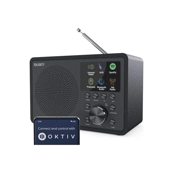 Majority Touro Bluetooth Internet + DAB+ RadioBlue - DAB+ radio - Svart