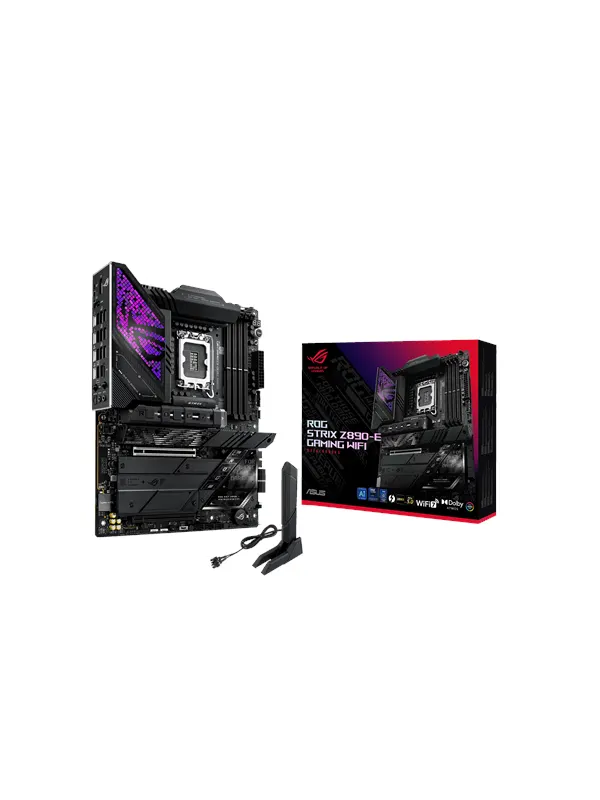 ASUS ROG STRIX Z890-E GAMING WIFI Moderkort - Intel Z890 - Intel LGA1851 - DDR5 RAM - ATX