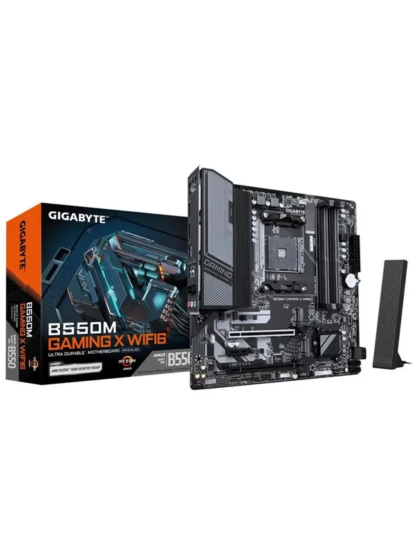 GIGABYTE B550M GAMING X WIFI6 Moderkort - AMD B550 - AMD AM4 - DDR4 RAM - Micro-ATX