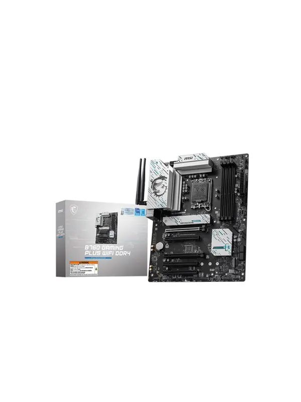 MSI B760 GAMING PLUS WIFI DDR4 Moderkort - Intel B760 - Intel LGA1700 - DDR4 RAM - ATX