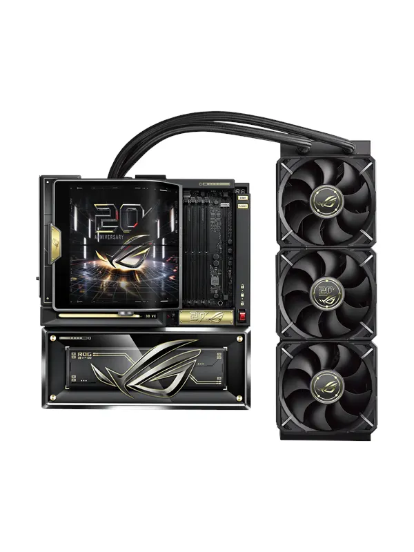 ASUS ROG CROSSHAIR X870E EDITION 20 + ROG RYUJIN 360 EDITION 20 Moderkort - AMD X870E - AMD AM5 - DDR5 RAM - Extended ATX