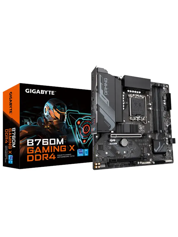 GIGABYTE B760M GAMING X DDR4 Moderkort - Intel B760 - Intel LGA1700 - DDR4 RAM - Micro-ATX