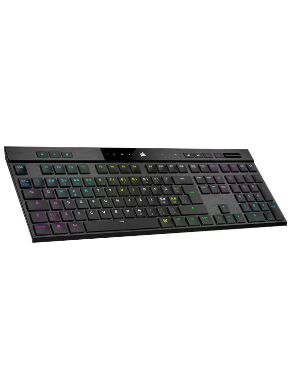 Corsair K100 Air Wireless RGB - MX Ultra Low Profile Tactile - ND - Gaming Tangentbord - Nordisk - Svart