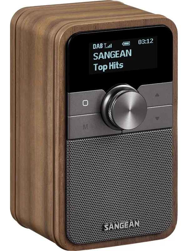 Sangean DDR-8 DAB+/FM-RDS/Bluetooth Radio Vintage Walnut - DAB+/FM - Mono - Valnöt