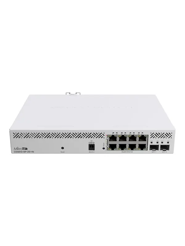 MikroTik CSS610-8P-2S+IN 8x Gigabit PoE-out ports (140W) 2x 10 Gigabit SFP+ ports